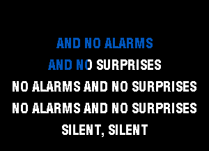 AND NO ALARMS
AND NO SURPRISES
H0 ALARMS AND NO SURPRISES
H0 ALARMS AND NO SURPRISES
SILENT, SILENT