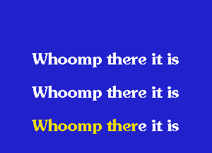 Whoomp there it is

Whoomp there it is

Whoomp there it is