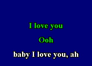 I love you

0011

baby I love you, ah