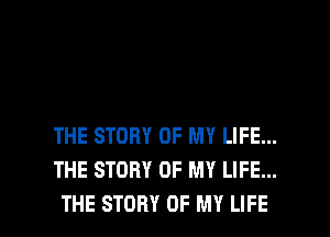 THE STORY OF MY LIFE...
THE STORY OF MY LIFE...

THE STORY OF MY LIFE l