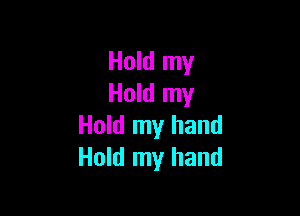 Hold my
Hold my

Hold my hand
Hold my hand