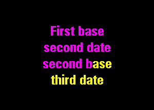 First base
second date

second base
third date