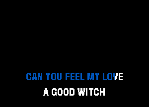 CAN YOU FEEL MY LOVE
A GOOD WITCH