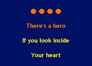 0000

There's a hero

If you look inside

Your heart