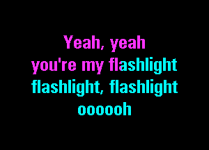 Yeah, yeah
you're my flashlight

flashlight. flashlight
oooooh