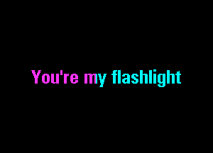 You're my flashlight