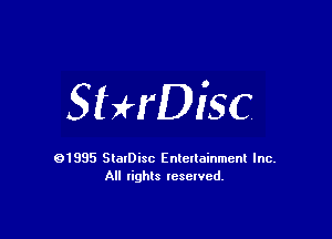 SHrDisc

91985 StatDisc Enteltainmenl Inc.
All lights reserved.