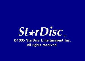 Sthisc

91985 StatDisc Enteltainmenl Inc.
All lights reserved.

Ill