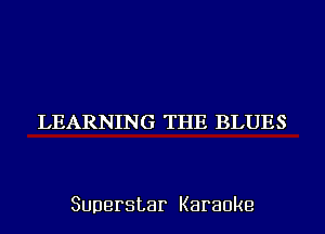 LEARNING THE BLUES

Superstar Karaoke
