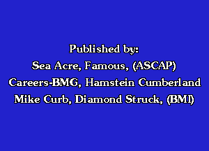 Published byi
Sea Acre, Famous, (ASCAP)
Careers-BMG, Hamstein Cumberland
Mike Curb, Diamond Struck, (BMI)