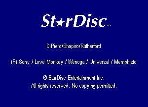 SHrDisc...

DiP-emlShapxmlMerford

(PJSonylere MxylwenogalLkMtsaUHmim

(9 StarDIsc Entertaxnment Inc.
NI rights reserved No copying pennithed.