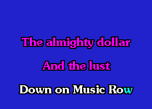 Down on Music Row