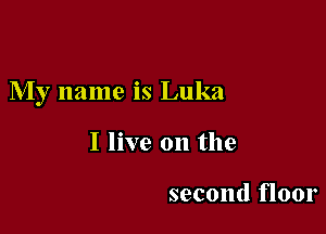 My name is Luka

I live on the

second floor