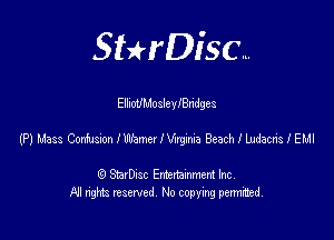 SHrDisc...

Elluothoslelendges

(PJUass Cochsnonlthrmrlvmna BeachlmdacrisIELIl

(9 StarDIsc Entertaxnment Inc.
NI rights reserved No copying pennithed.