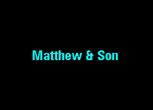 Matthew 8 Son