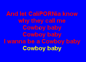 Cowboy baby
