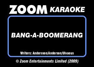 BANG-A-BOOMERANG