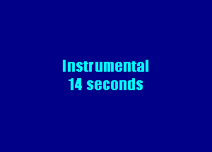 Instrumental

14 SBGOHUS