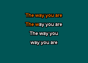 The way you are

The way you are

The way you

way you are