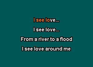 I see love...

I see love...

From a river to a flood

lsee love around me