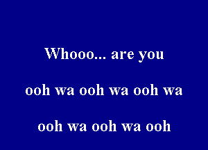 Whooo... are you

0011 wax ooh xva 0011 W21

0011 W21 0011 xva 0011