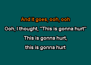 Anditgoes,ooh,ooh

OothhoughtThmisgonnahun

Thmisgonnahun,

thmisgonnahun