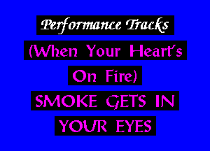 Terformance Tracks