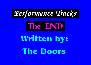 ?egcommnce Tracks

Written by

The Doors