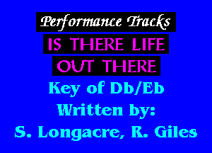 ?erformame Trauis

Key of DblEb
Written by
S. Longacre, K. Giles