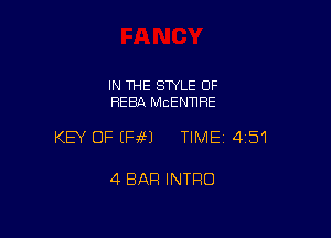 IN THE STYLE 0F
HEBA McENNHE

KEY OF EH69) TIME14151

4 BAR INTRO