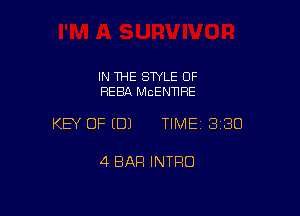 IN THE STYLE 0F
HERA McENnHE

KEY OF EDJ TIME 3180

4 BAR INTRO