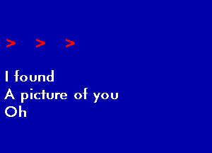 I ound

A picture of you

Oh