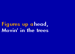 Figures up a head,

Movin' in the trees