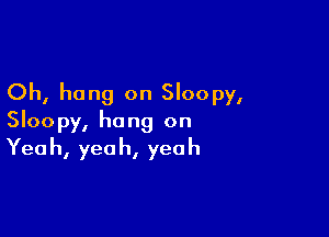 Oh, hang on Sloopy,

Sloopy, hang on
Yeah, yeah, yeah