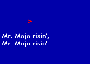 Mr. Moio risin',
Mr. Moio risin'