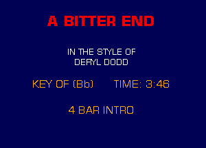 IN THE STYLE 0F
DEFIYL 0000

KEY OF EBbJ TIME1314E5

4 BAR INTRO