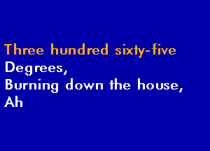 Three hund red sixiy-five

Degrees,

Burning down the house,

Ah