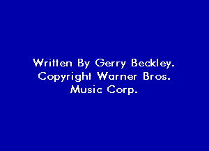 Written By Gerry Beckley.

Copyright Warner Bros.
Music Corp.