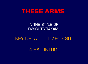 IN THE STYLE OF
DWIGHT YOAKAM

KEY OF EA) TIMEI 338

4 BAR INTRO