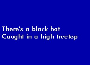 There's a black hat

Caught in a high freefop