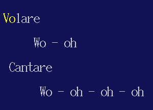 Volare

W0 - oh

Cantare
W0 - oh - oh - 0h