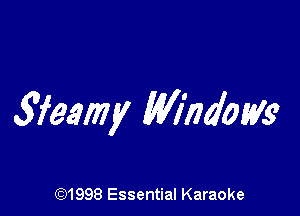 Wemy Windows

691998 Essential Karaoke