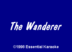 7159 Wanderer

691998 Essential Karaoke