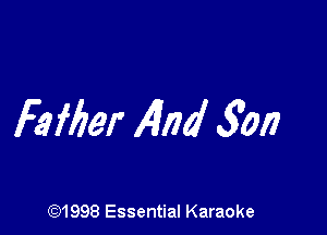 Fafber 4nd 3017

(Q1998 Essential Karaoke