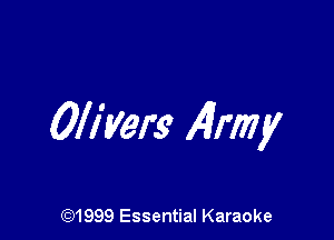 Oliyers Alma!

(91999 Essential Karaoke