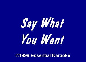 33y Wharf

V01! W317i

CQ1999 Essential Karaoke