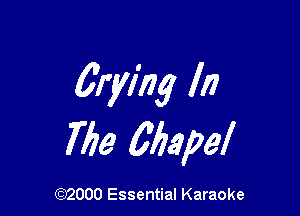 Ewing In

Me 663ml

(972000 Essential Karaoke