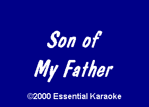 3017 of'

My Fafber

(972000 Essential Karaoke