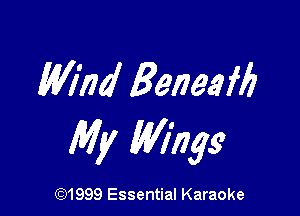 M774 Beneafb

My Wihgs

(91999 Essential Karaoke