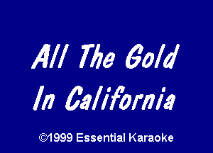 All! 766 6014!

In 6aliform2?

(91999 Essential Karaoke